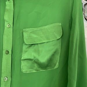Equipment Tops - Equipment Femme Green Blouse Equipment Tops - Equipment Femme Green Blouse